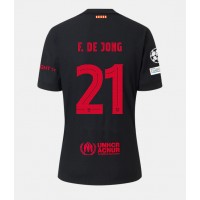 Dres Barcelona Frenkie de Jong #21 Preč 2024-25 Krátky Rukáv